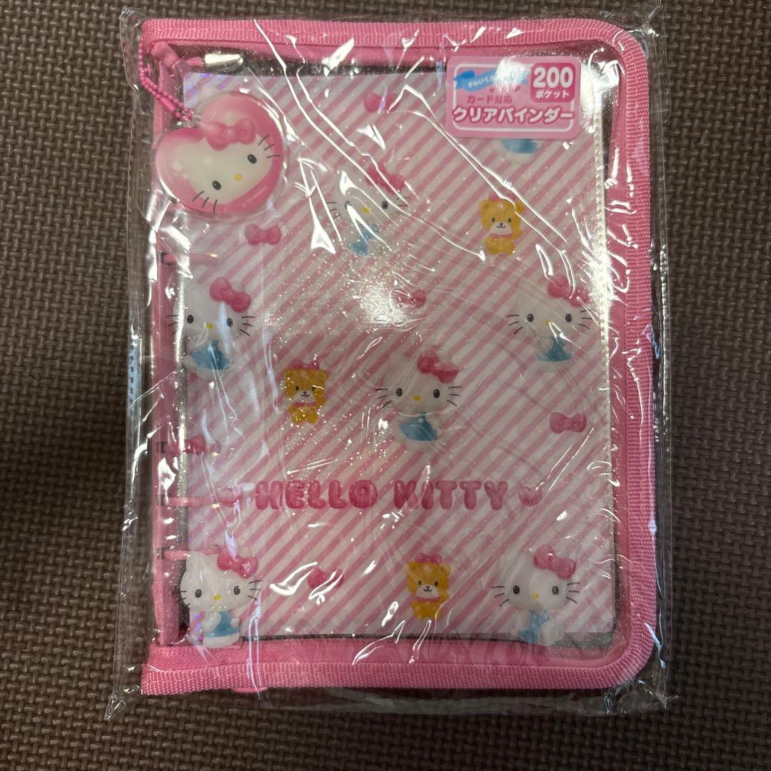 3Dぷっくりクリアバインダー　キティ　おまけつき