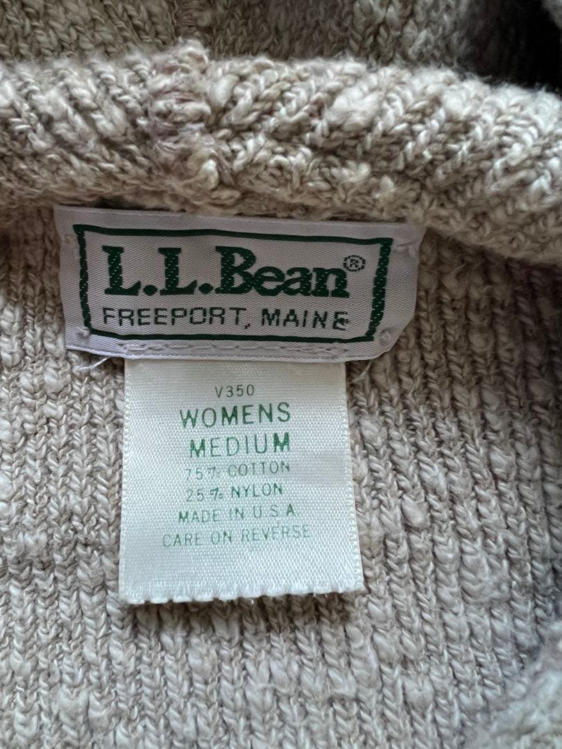 極稀少 80s LLビーン　ニットパーカー　USA製　ナイロン