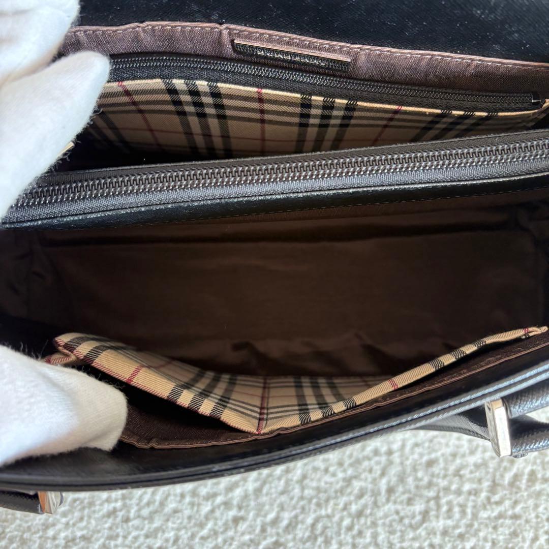 美品⭐︎BURBERRY バーバリー⭐︎ブラック ハンドバッグ /フォーマルバッグ