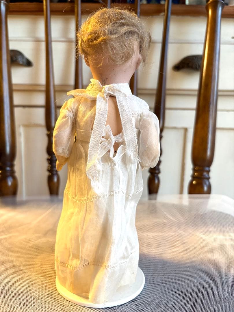 ♡UNIS FRANCE ビスクヘッド　コミュニオンドール　初聖体　スタンド付