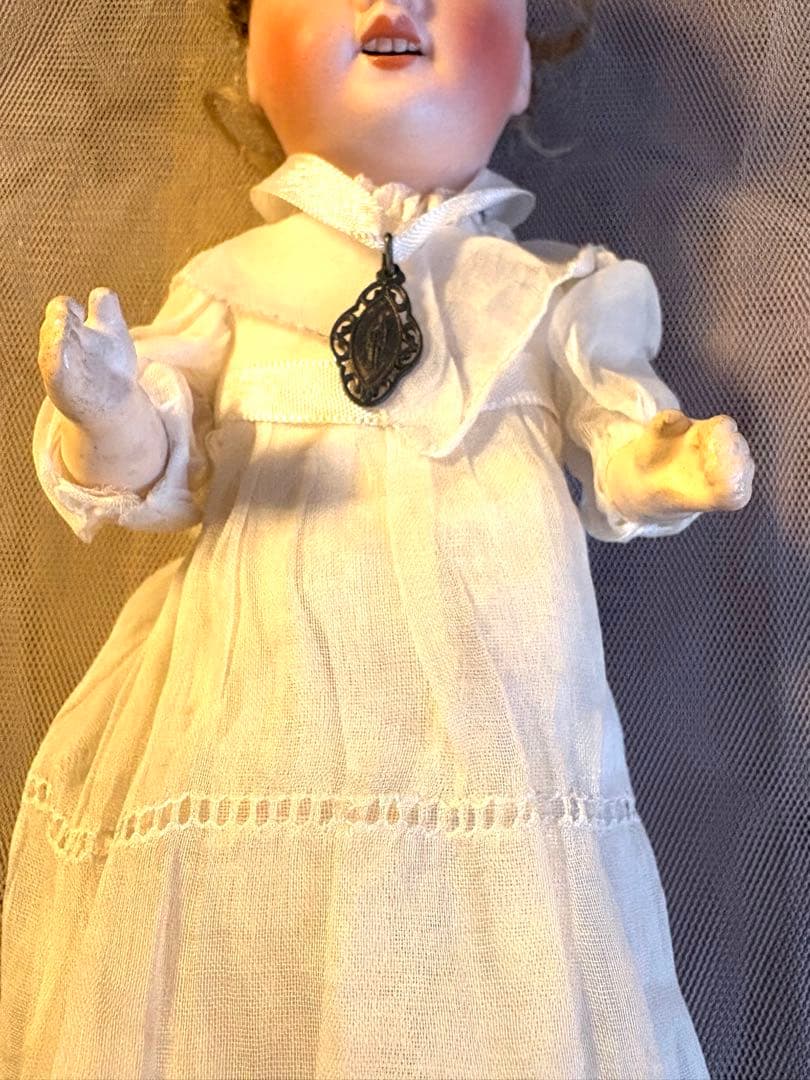 ♡UNIS FRANCE ビスクヘッド　コミュニオンドール　初聖体　スタンド付