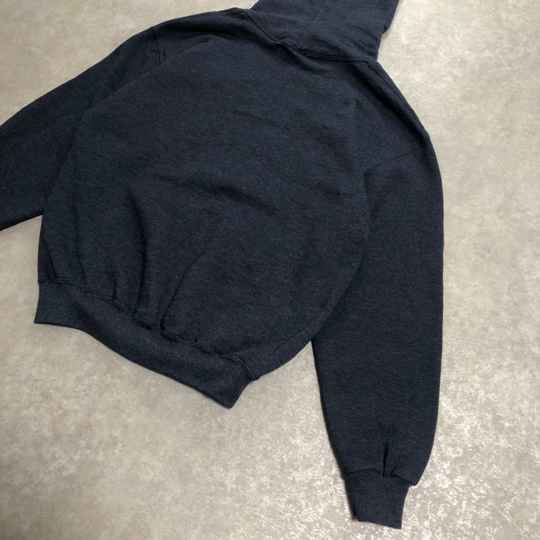 90sヴィンテージ ラッセルアスレティック無地スウェットパーカー青タグメキシコ製