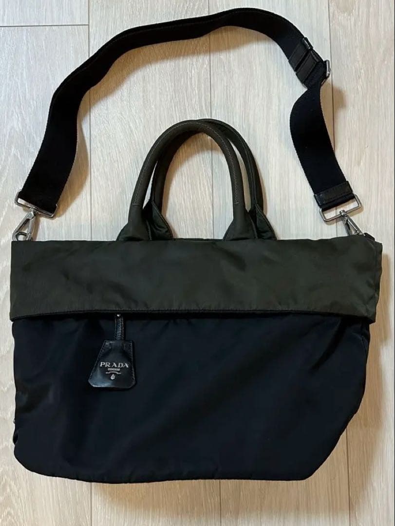 【美品】PRADA リバーシブル 2WAYバッグ