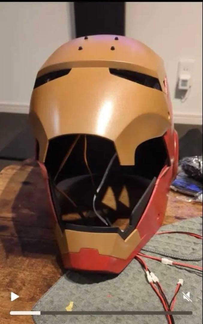 アイアンマン コスプレ フルボディスーツ LEDヘルメット付き