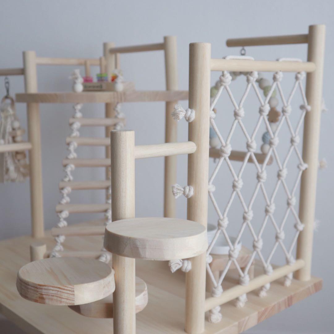 ことりのおおきなあそびば　文脈　インコ　おもちゃ　バードアスレチック　バードトイ