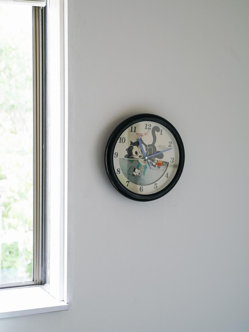 80's \"Felix the Cat\" グラフィッククロック ポストモダン