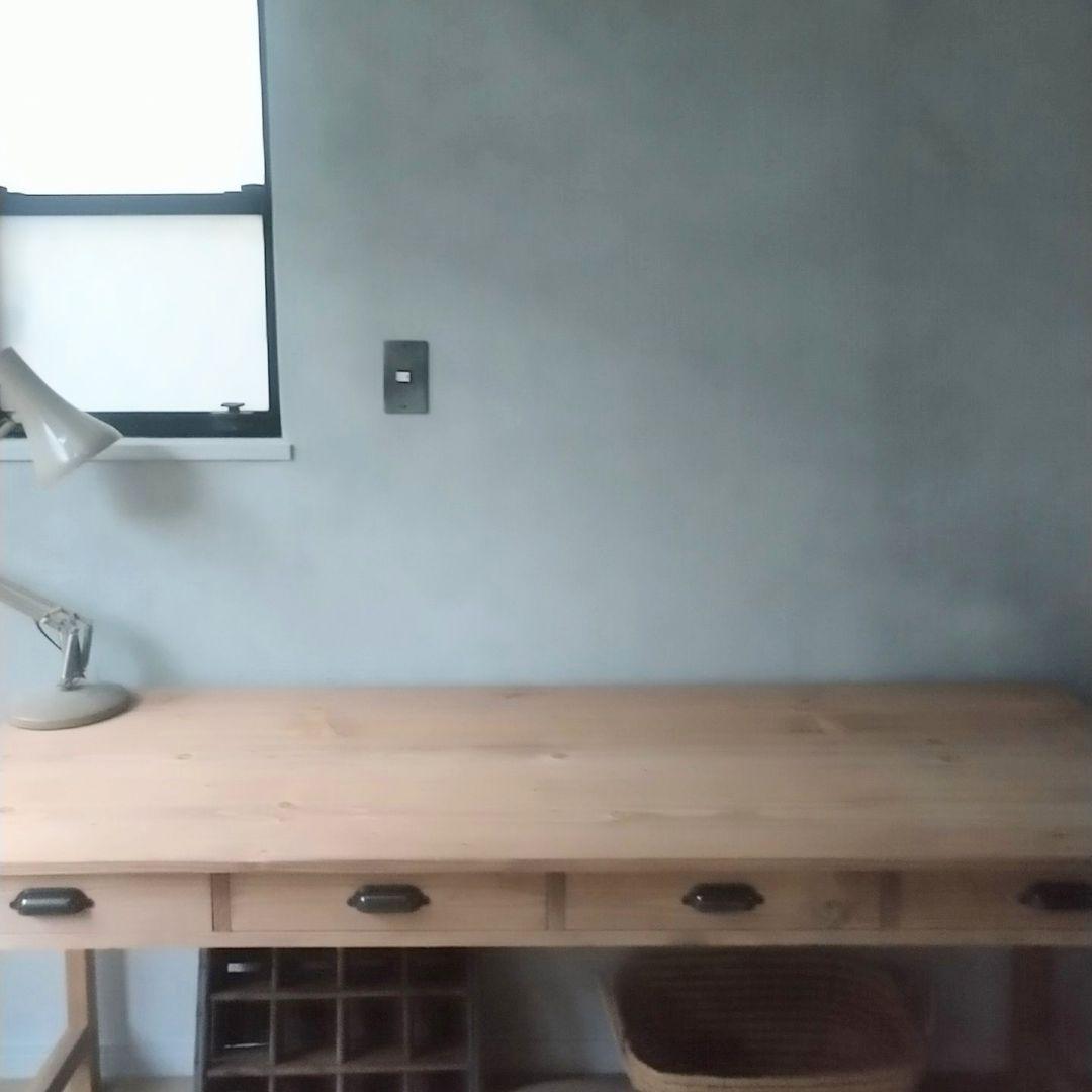 ひとり掛けでもふたり掛けでも 4ドロワーズ作業台 幅170 ワークテーブル