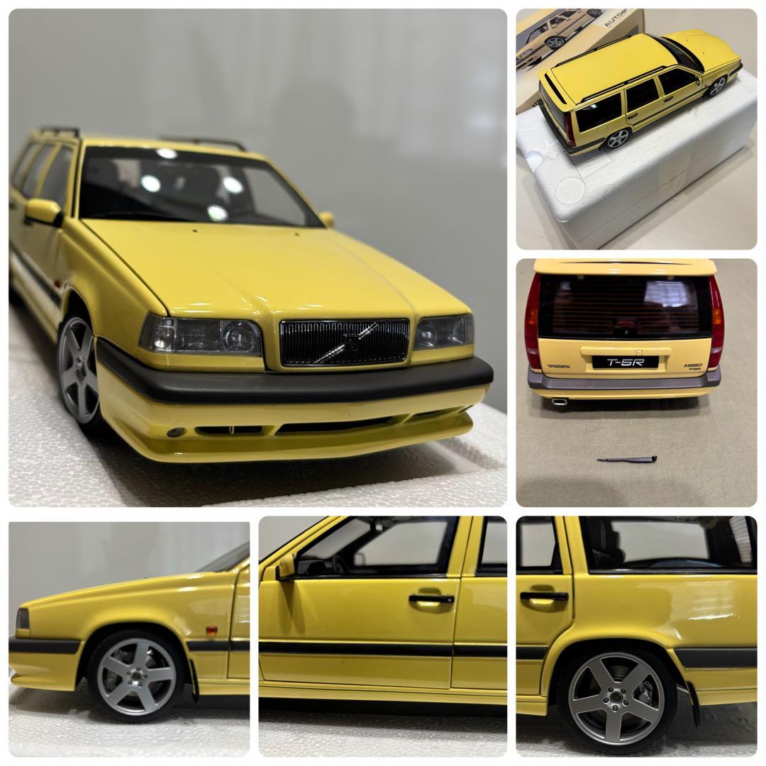 オートアート VOLVO 850 T-5R エステート クリームイエロー 絶版