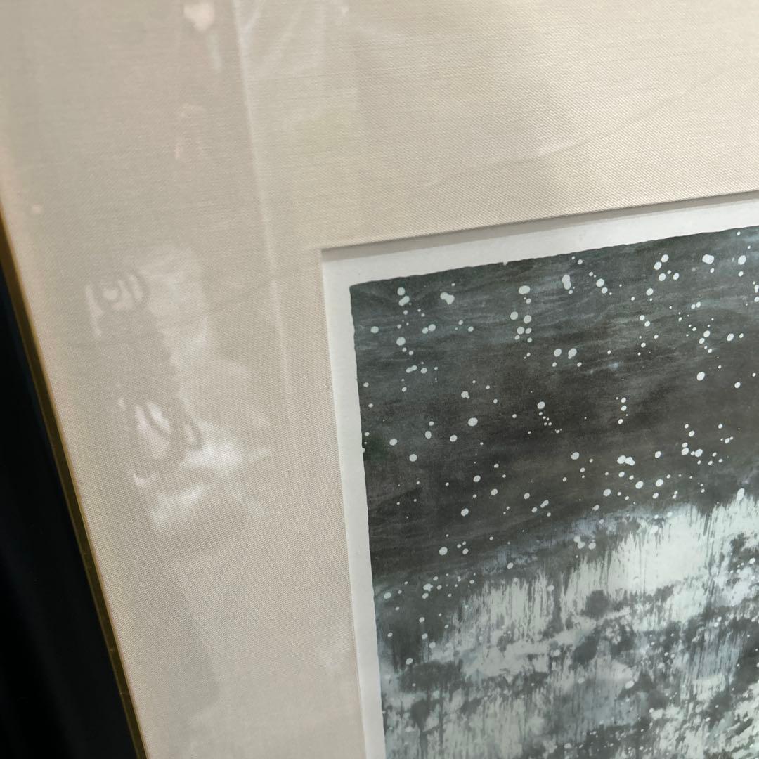 チャンプー　張歩　リトグラフ　中国人画家・張歩「冬」61/￼200