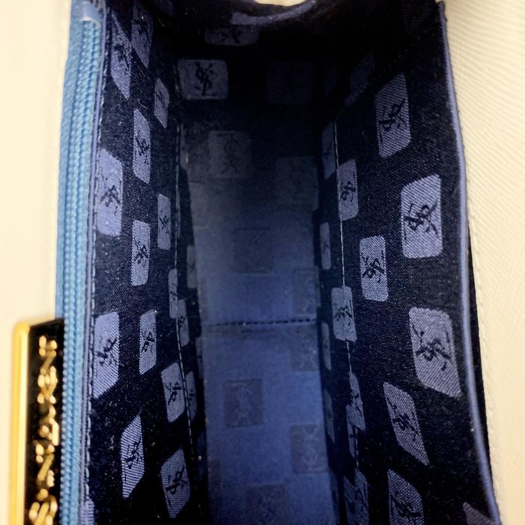 YSL ホワイト　ポシェット