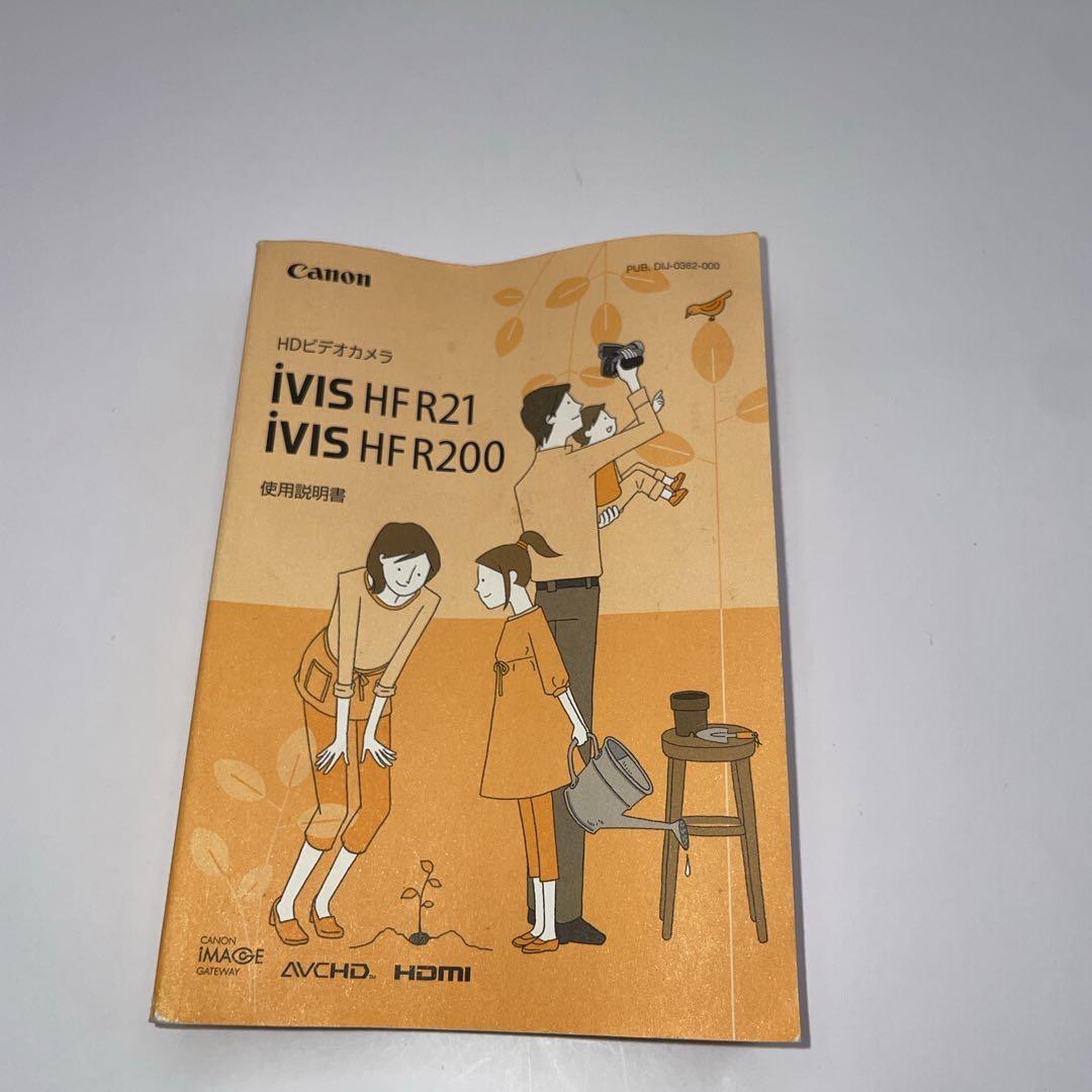 【動作品】Canon iVIS HF R21 カメラケース付 ビデオカメラ 赤