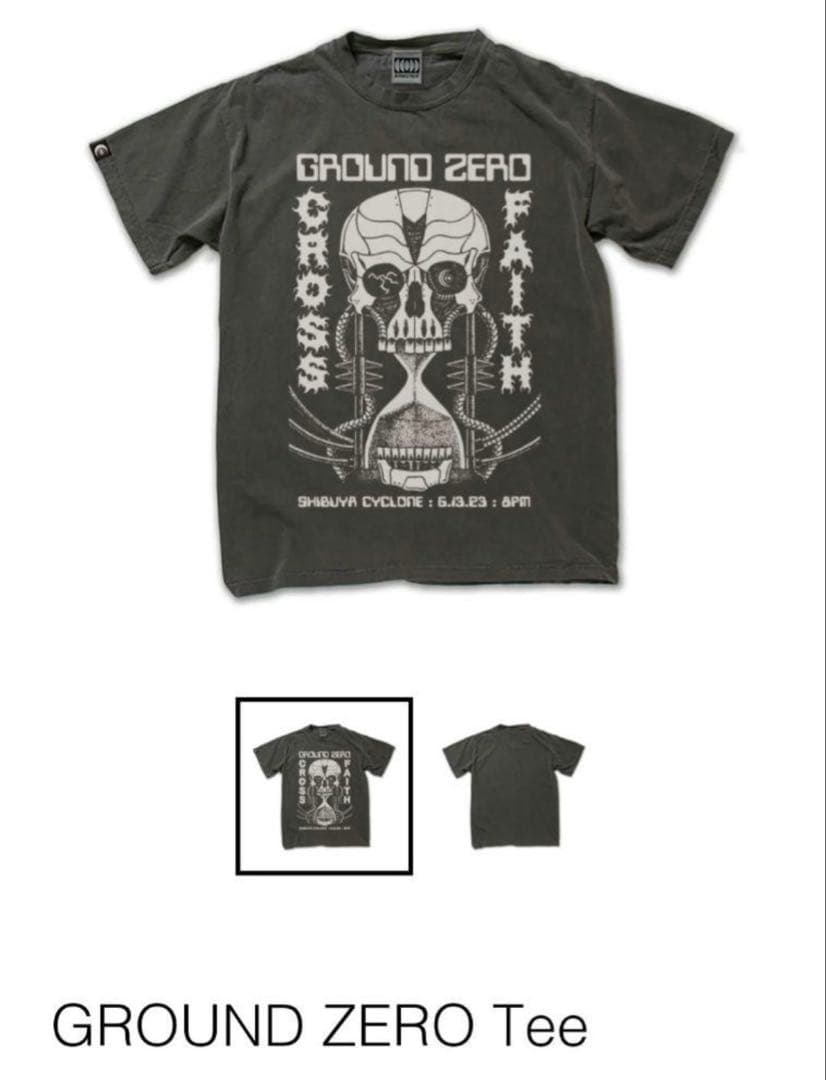 crossfaith クロスフェイス Tシャツ XLサイズ 灰 新品未開封