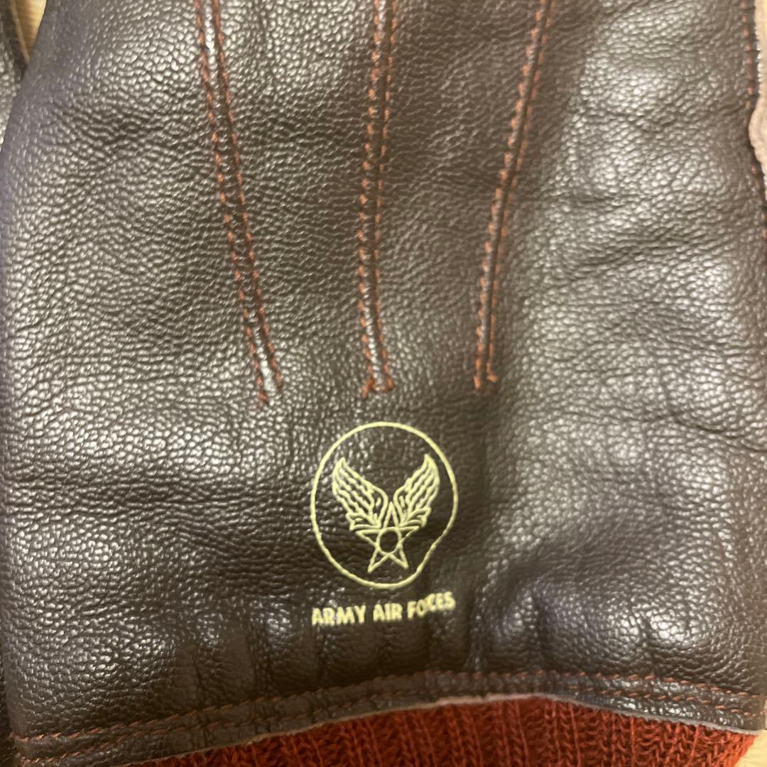 バズリクソンズ　BUZZ RICKSON'S ブラウン レザー手袋　A-10