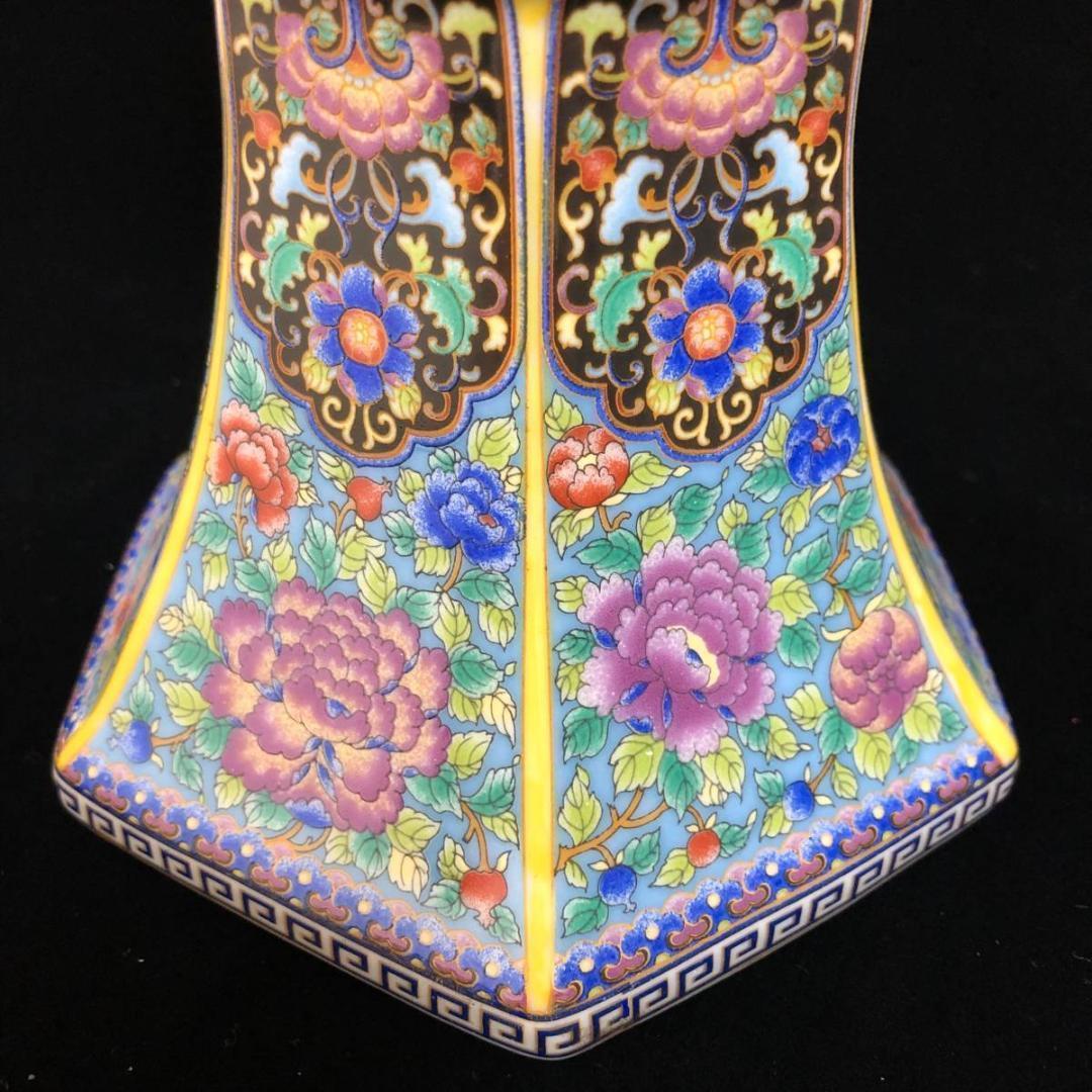 大清 雍正 花瓶 中国 骨董品 清時代 擺件 古賞物 傳世家珍 陶磁器