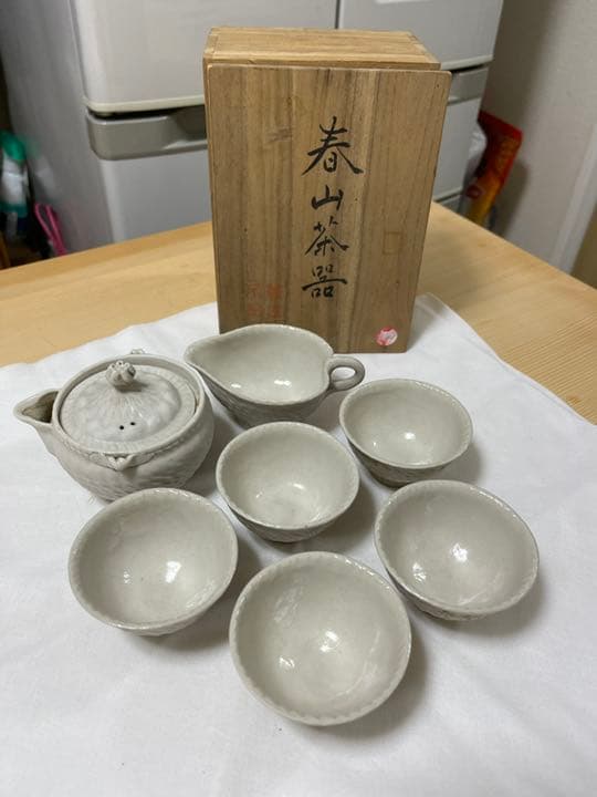 萬古焼　春山造茶器セット　煎茶器　茶道具