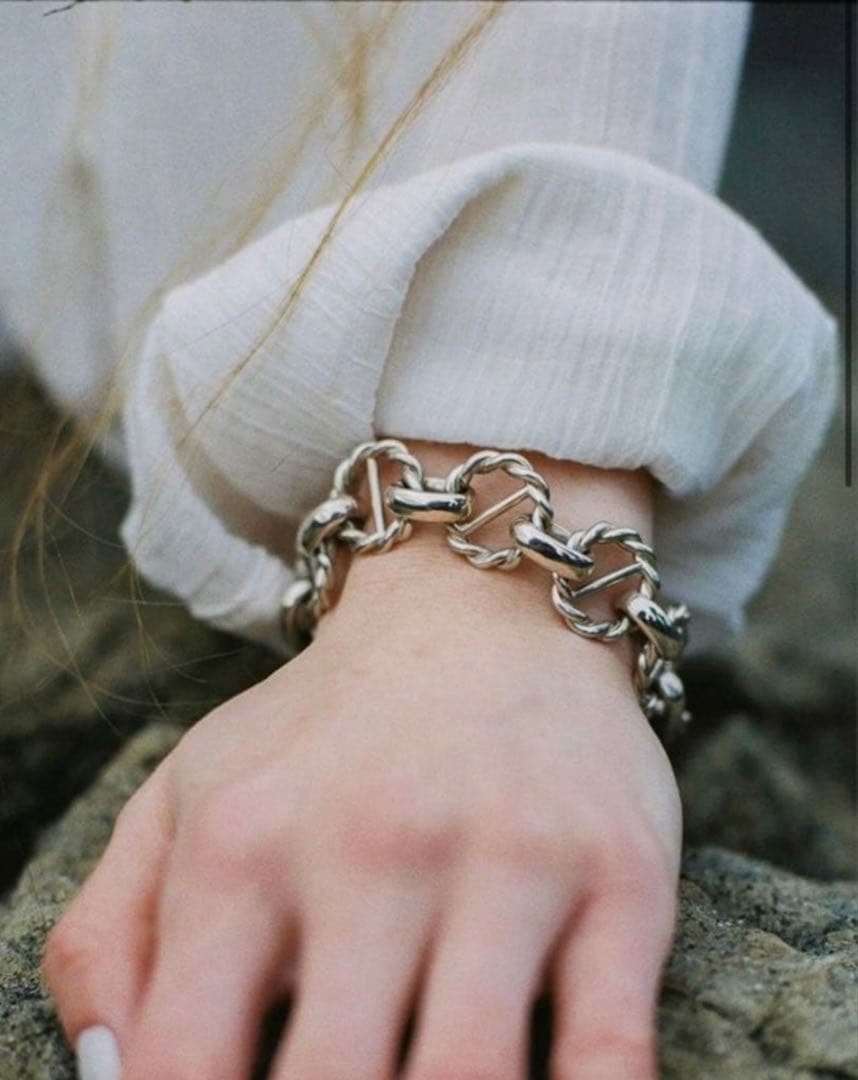 Llife BOTTON BRACELET シルバー925ブレスレット