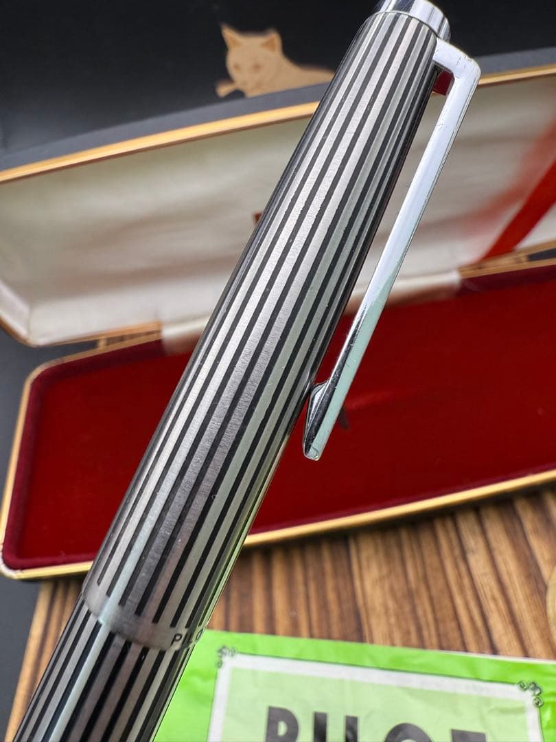 Pilot 万年筆 CUSTOM K-500SS 蝕刻ストライプ 18KWG F