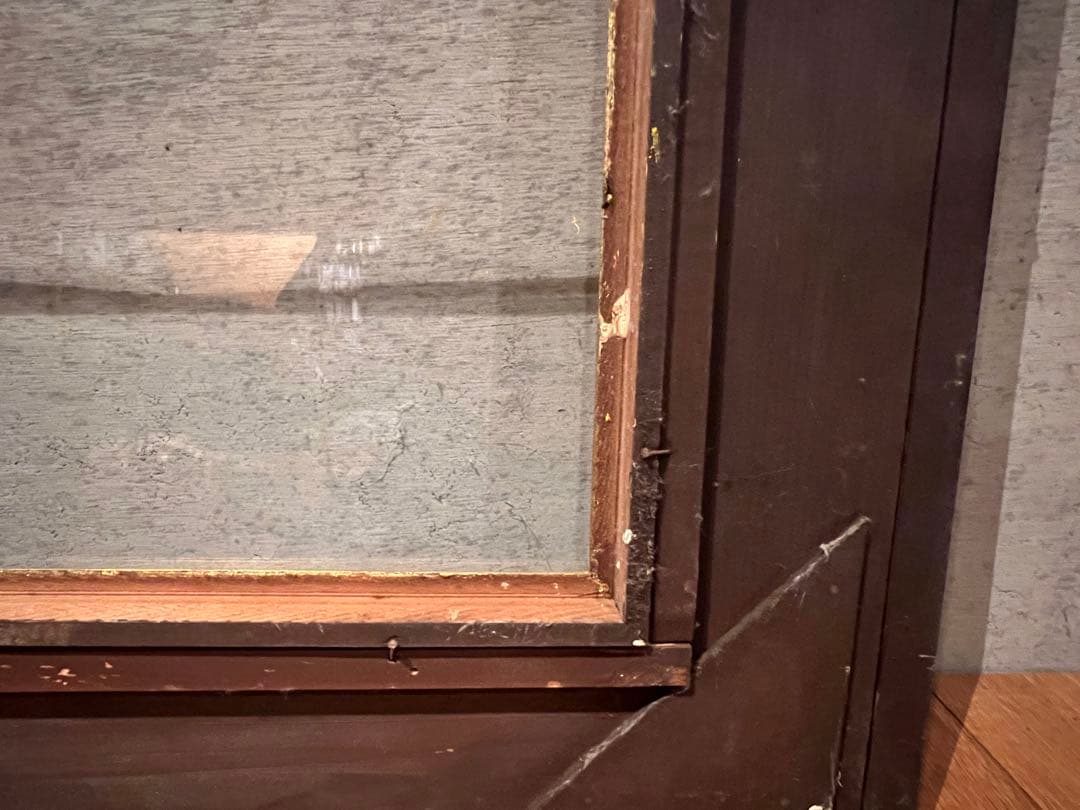 【アンティーク】ゴールドとブラウンの木製額縁　ヴィンテージフレーム