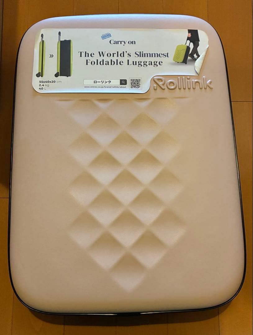 Rollink ローリンク FLEX フォーダブルスーツケース 40L ローズ