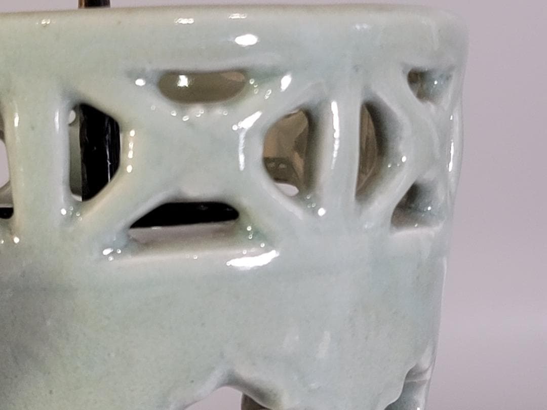 古美術 中国 天龍寺 青磁 燭台 茶道具伝来