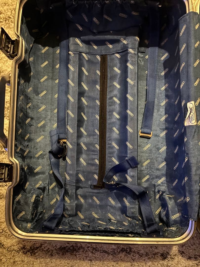 希少✨廃盤青ロゴ リモワ トパーズ 32L 機内持ち込み 2輪 シルバー アルミ