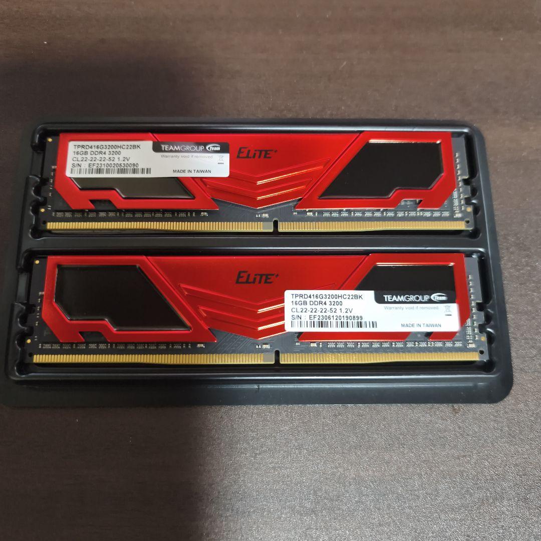 TEAMGROUP DDR4 16GB×2 32GB 3200MHz メモリ