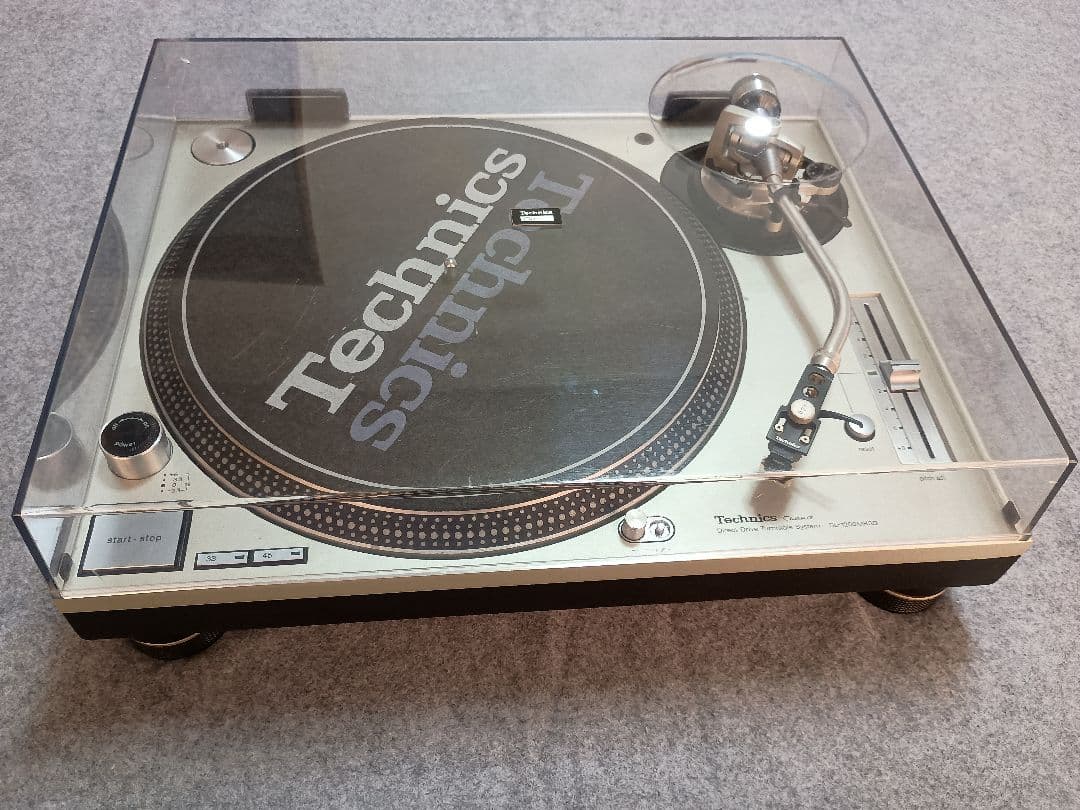 Technics SL-1200MK3D ターンテーブル シルバー カバー付き