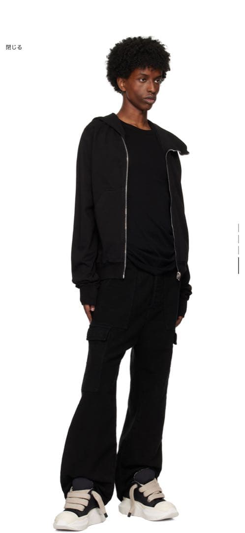 リックオウエンスDRKSHDW/マウンテンフーディ/F素材・サイズM