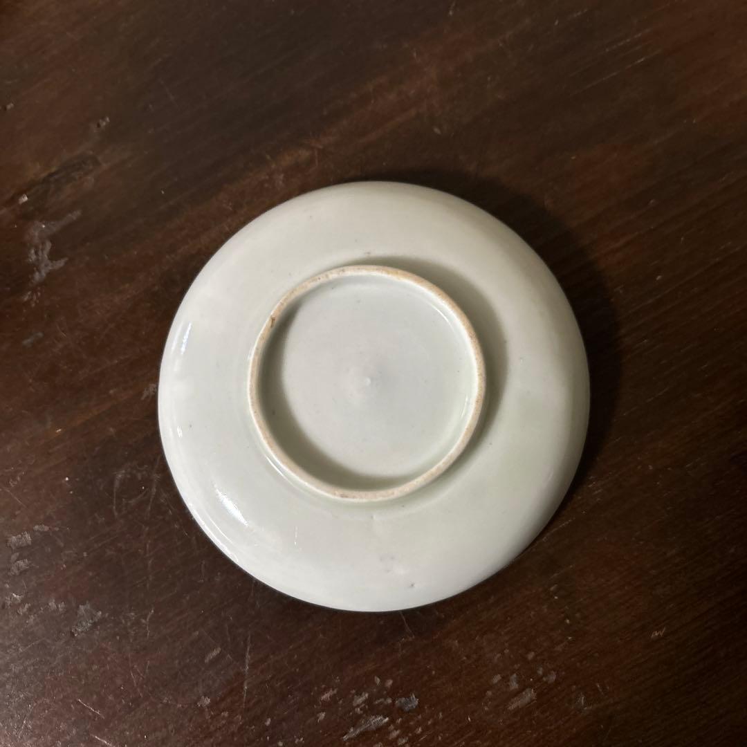 アンティーク　伊万里　うさぎ図染付小皿5点　幕末　明治　大正　検:白洲正子　李朝