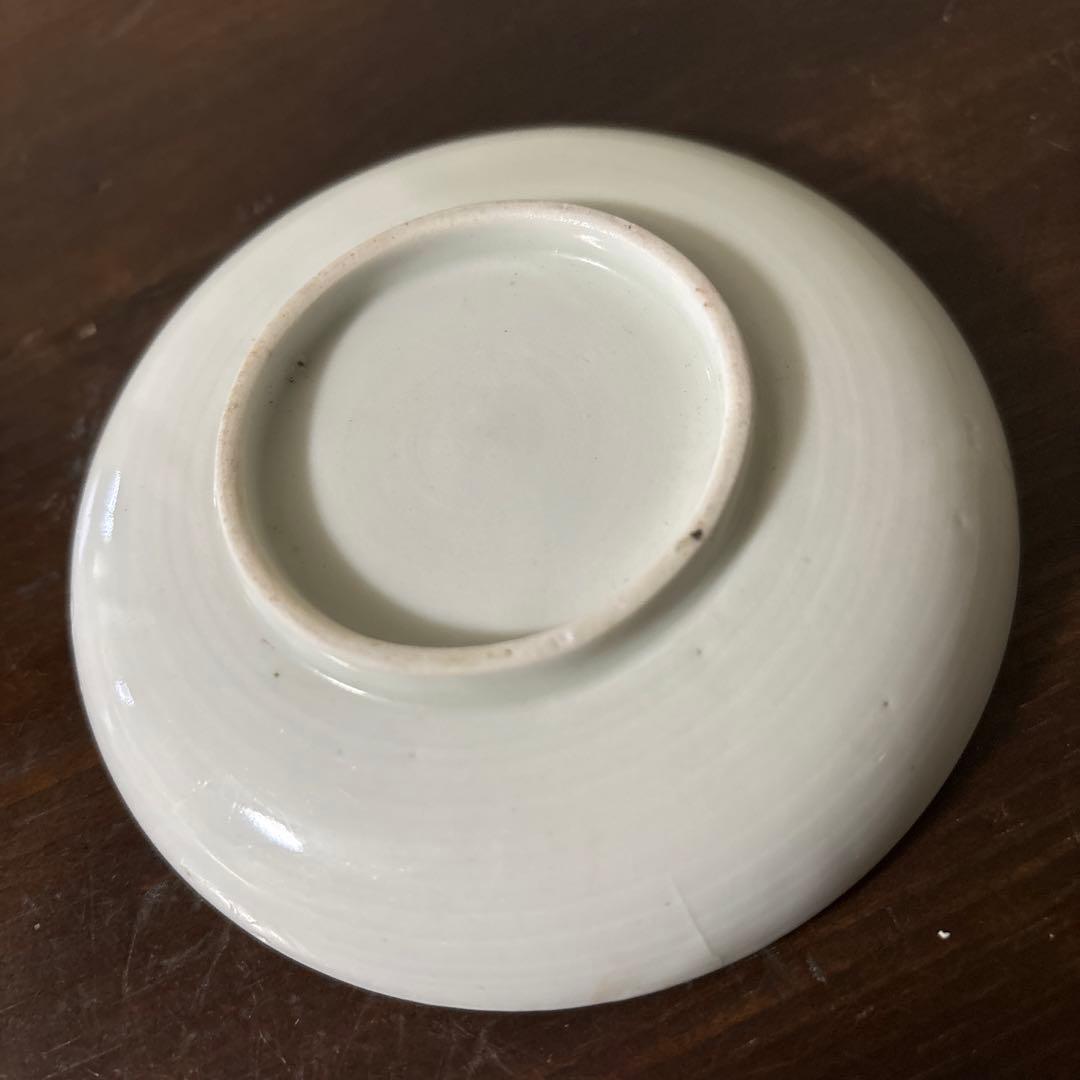 アンティーク　伊万里　うさぎ図染付小皿5点　幕末　明治　大正　検:白洲正子　李朝