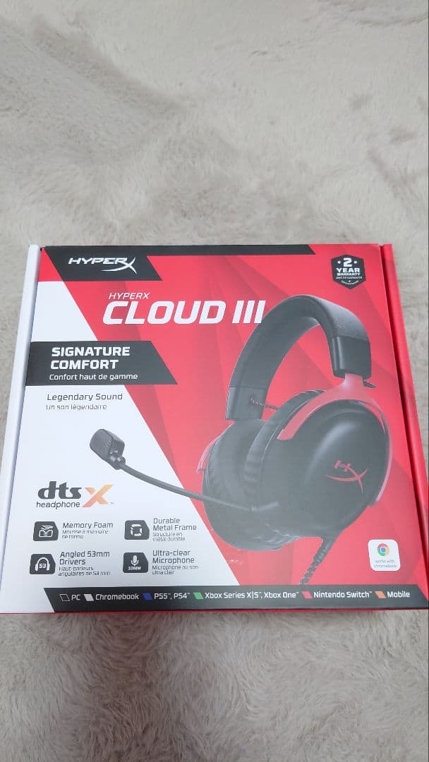 HyperxX Cloud III 有線モデル ＋ MSI M99 セット