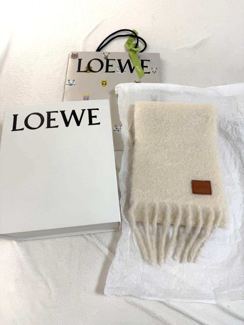 LOEWE スカーフ（モヘア&ウールブレンド）