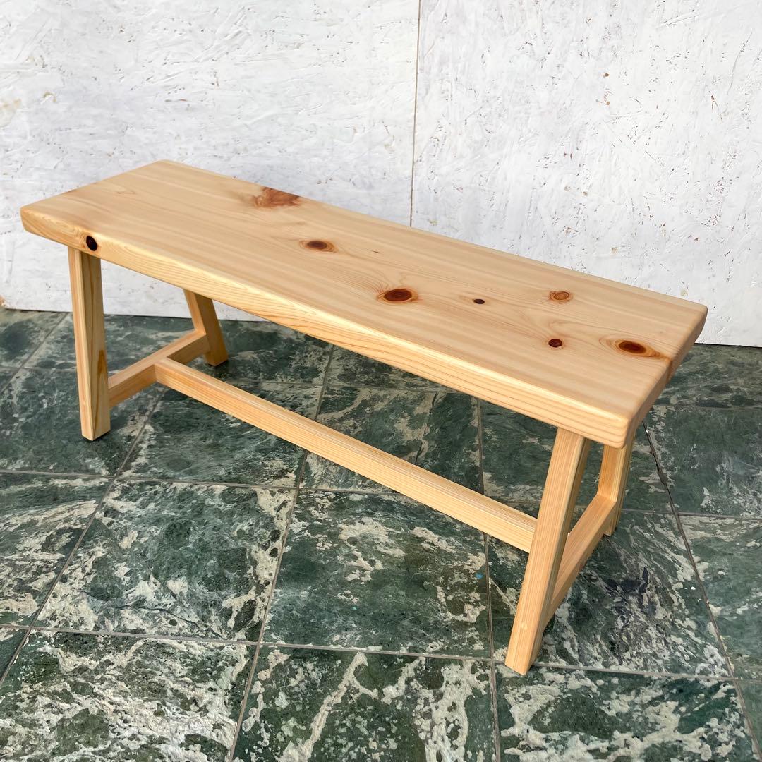 国産ひのき　ダイニングベンチ　木製ベンチ　チェアー