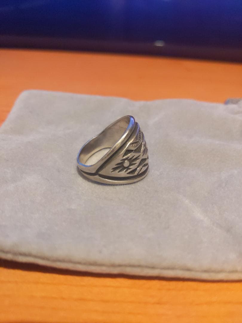 ナバホ族 TROY LANERトロイラナー スタンプワークリング21号