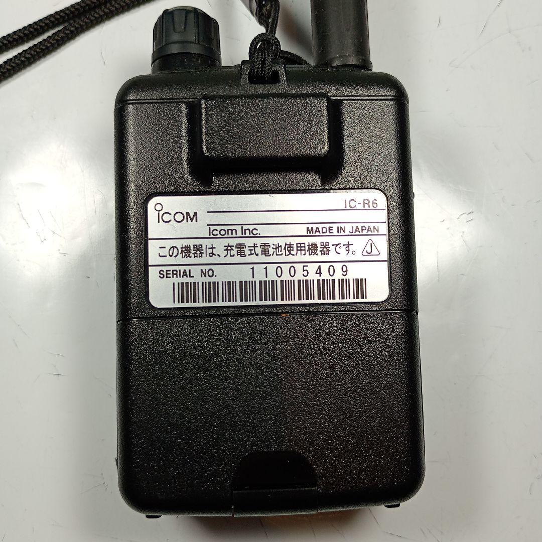 ICOM　広帯域受信機　IC-R6　動作品。 画像の付属品とセットです