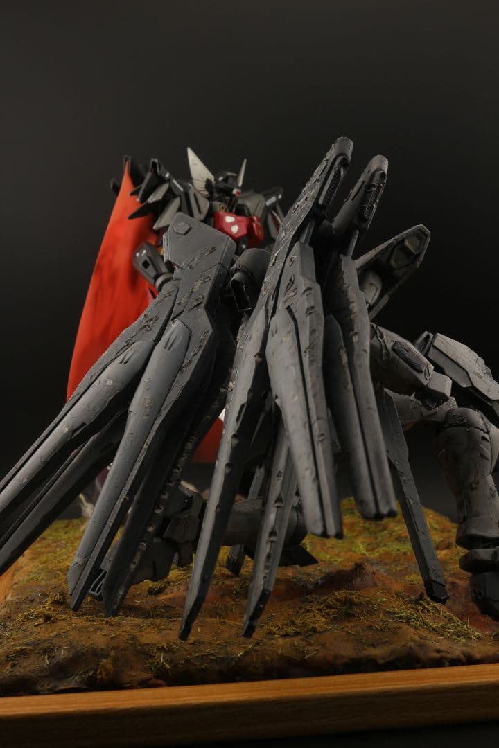 HGブラックナイトコードジヴァ　ストライクフリーダム　ジオラマ　塗装済み　完成品