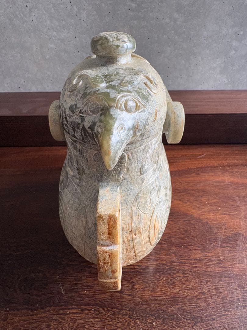 石？玉？の中国的な置物　中国美術 19cm 2.3 kg