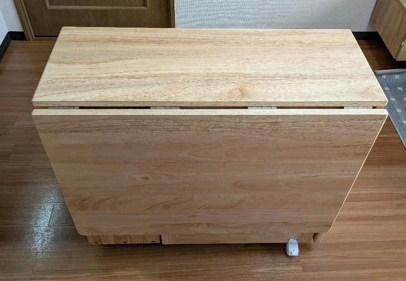 LOWYA ダイニングセット 折りたたみ 4人掛け ナチュラル