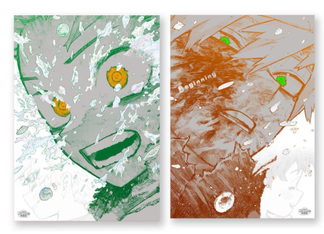 ヒロアカ　原画展 A2ポスター 2枚　緑谷出久 爆豪勝己