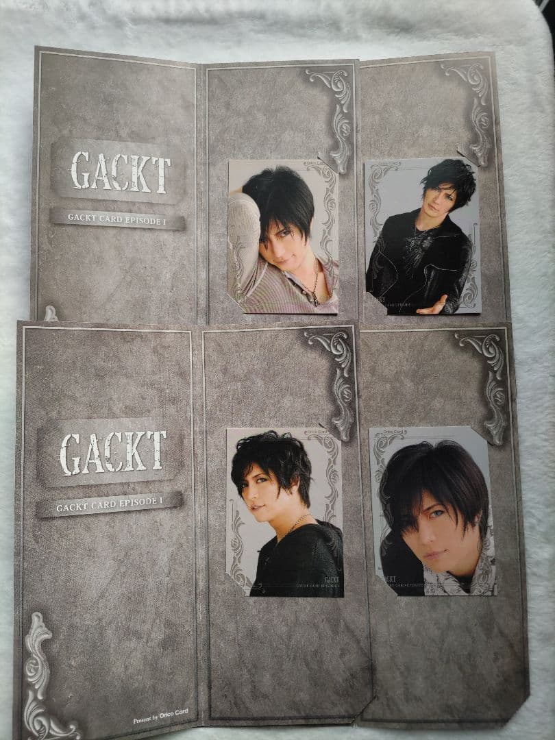 GACKTトレーディングカード台紙(直筆サイン)、専用フレーム