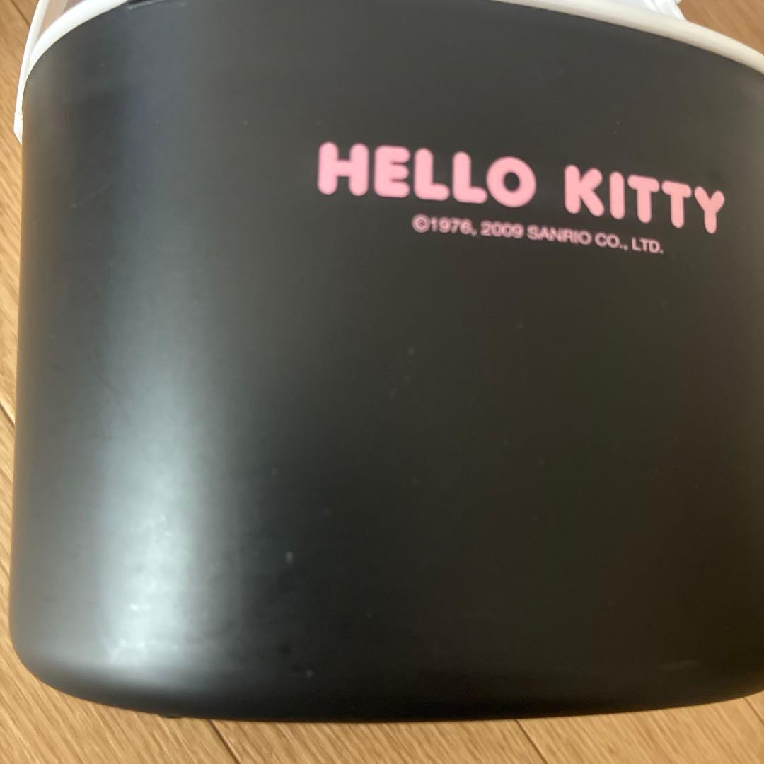 キティちゃん　ごみ箱　収納入れ➕キティ座布団カバー　平成レトロ