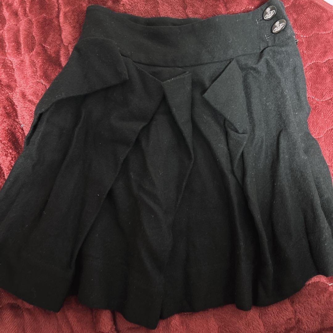 Vivienne Westwood ウール 変形プリーツスカート