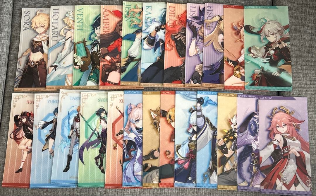 原神 GIGO コラボ チケットファイル チケットホルダー　セット　24枚