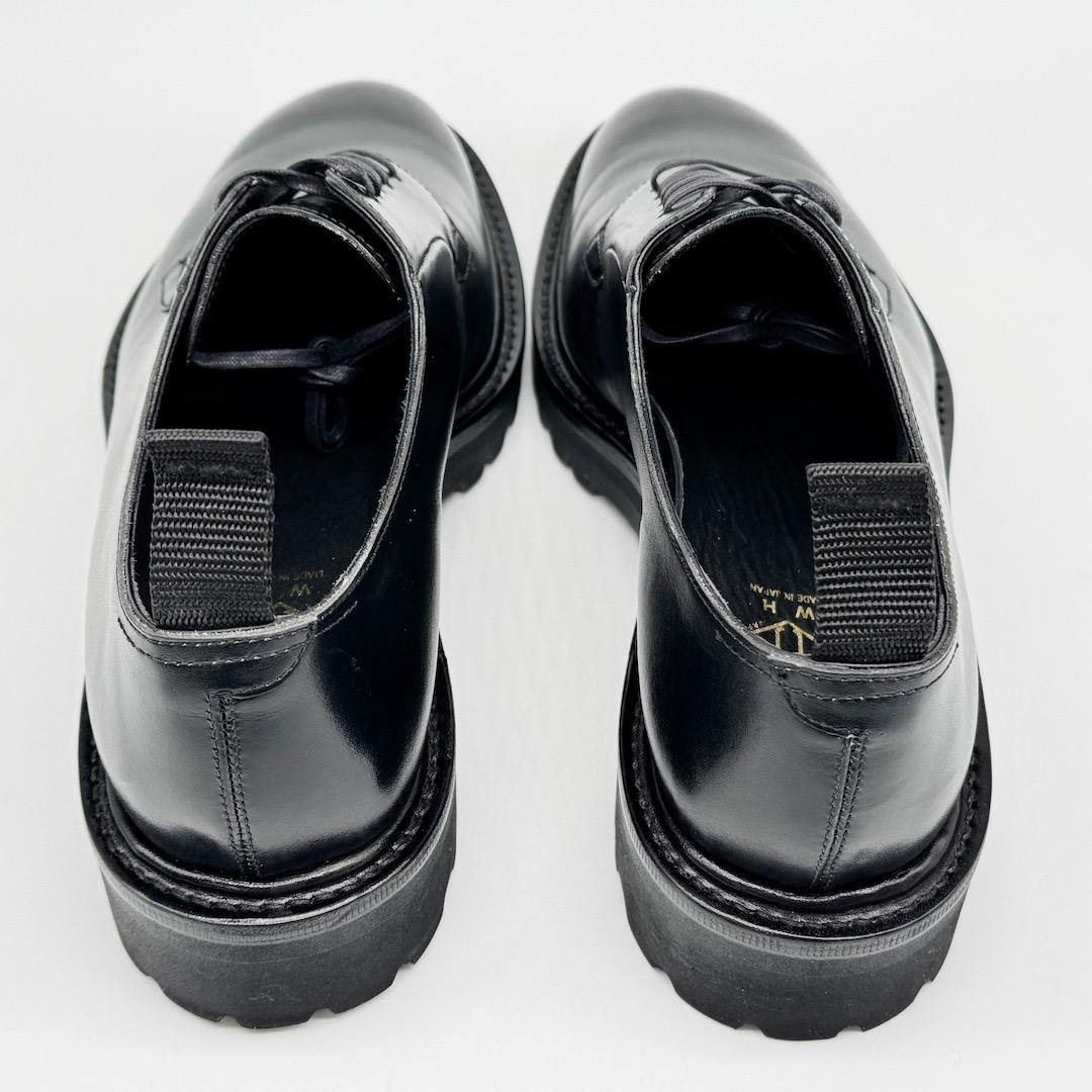 美品 WH ダブルエイチ WHS0010 ドレスシューズ 6 ブラック 革靴