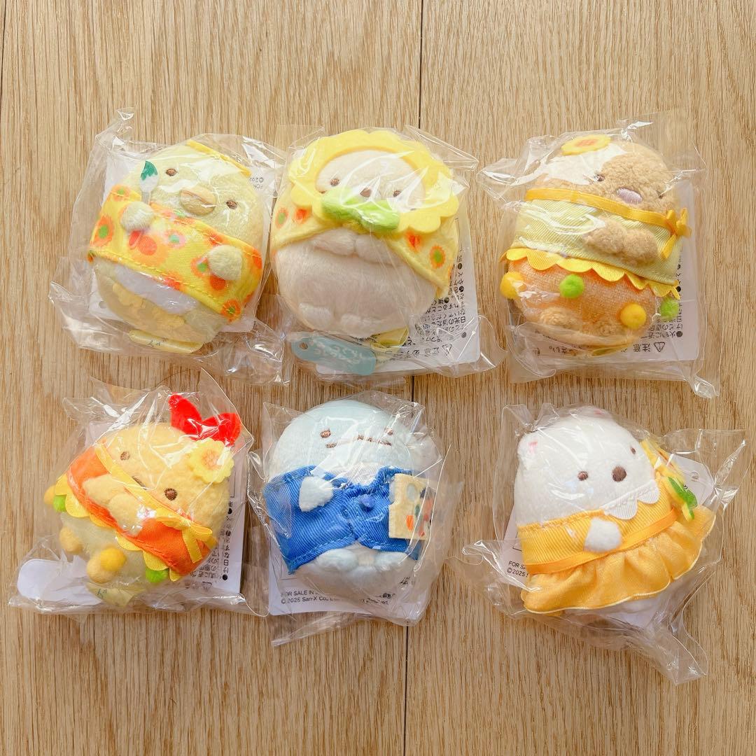 【すみっコぐらし】　ゴッホ展　てのりぬいぐるみ 全６種セット