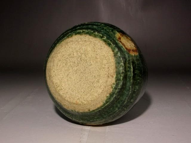 北大路魯山人　織部徳利　黒田陶々庵極めの逸品　r268