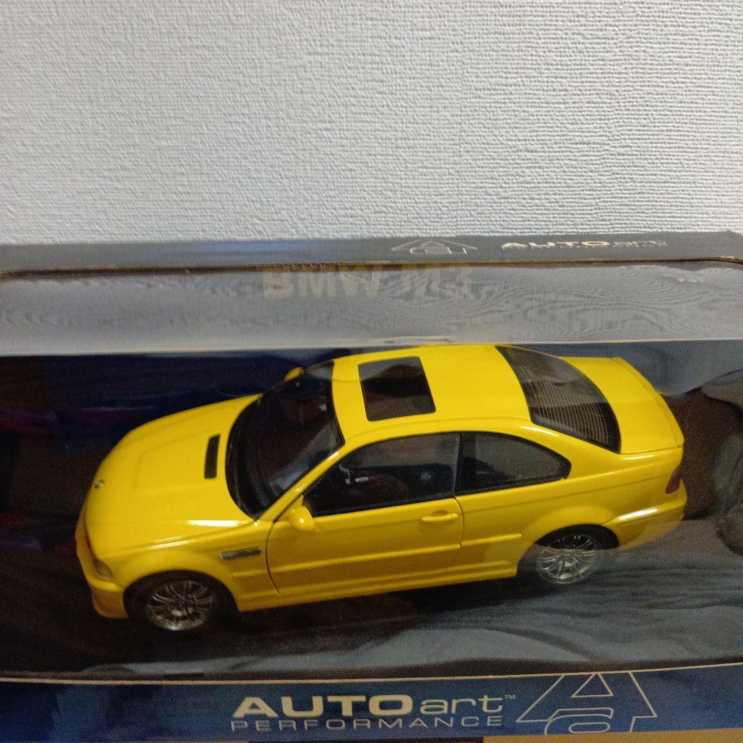 絶版AUTOart BMW M3 イエロー 1/18