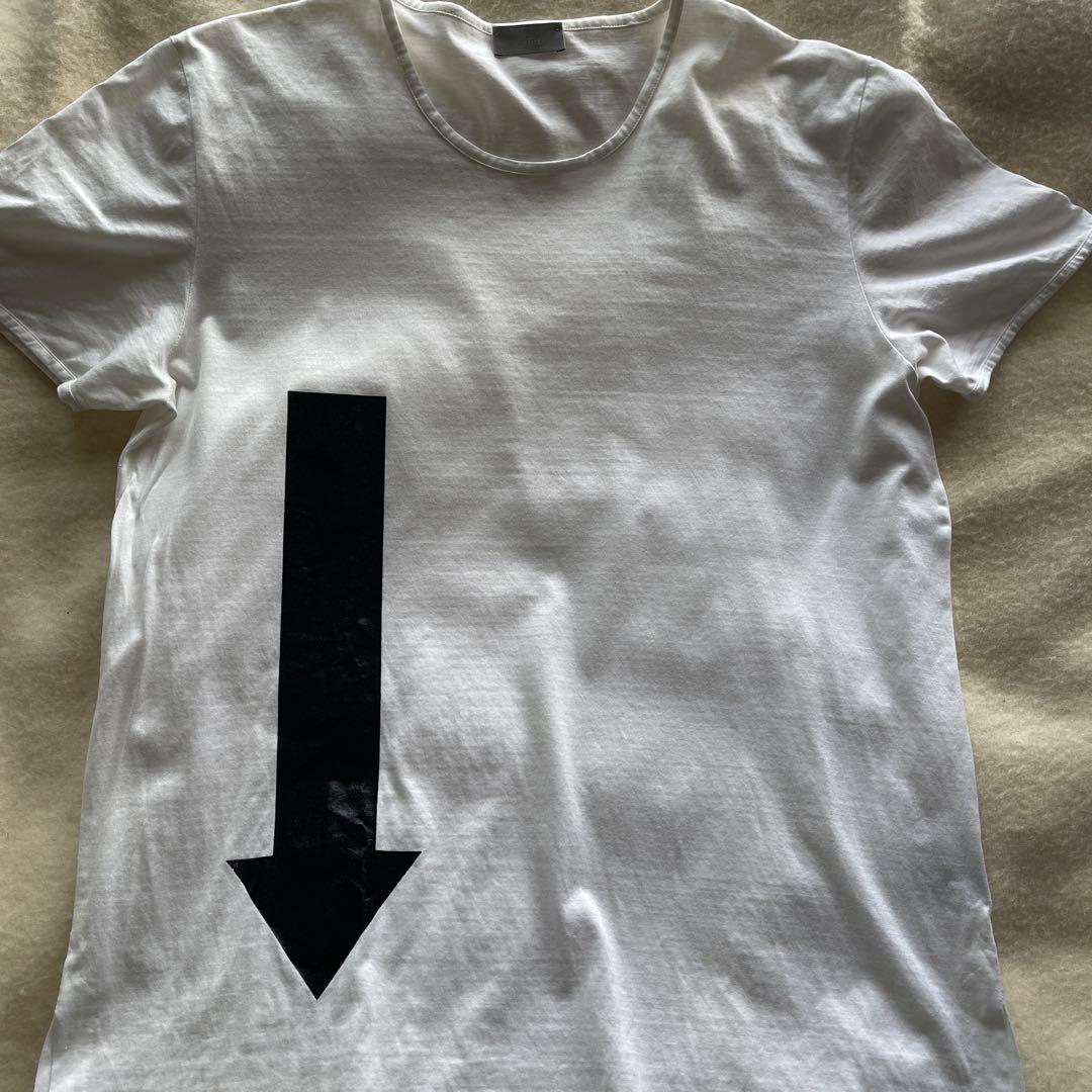 DIOR HOMME Tシャツ Lサイズ 矢印プリント エディ期
