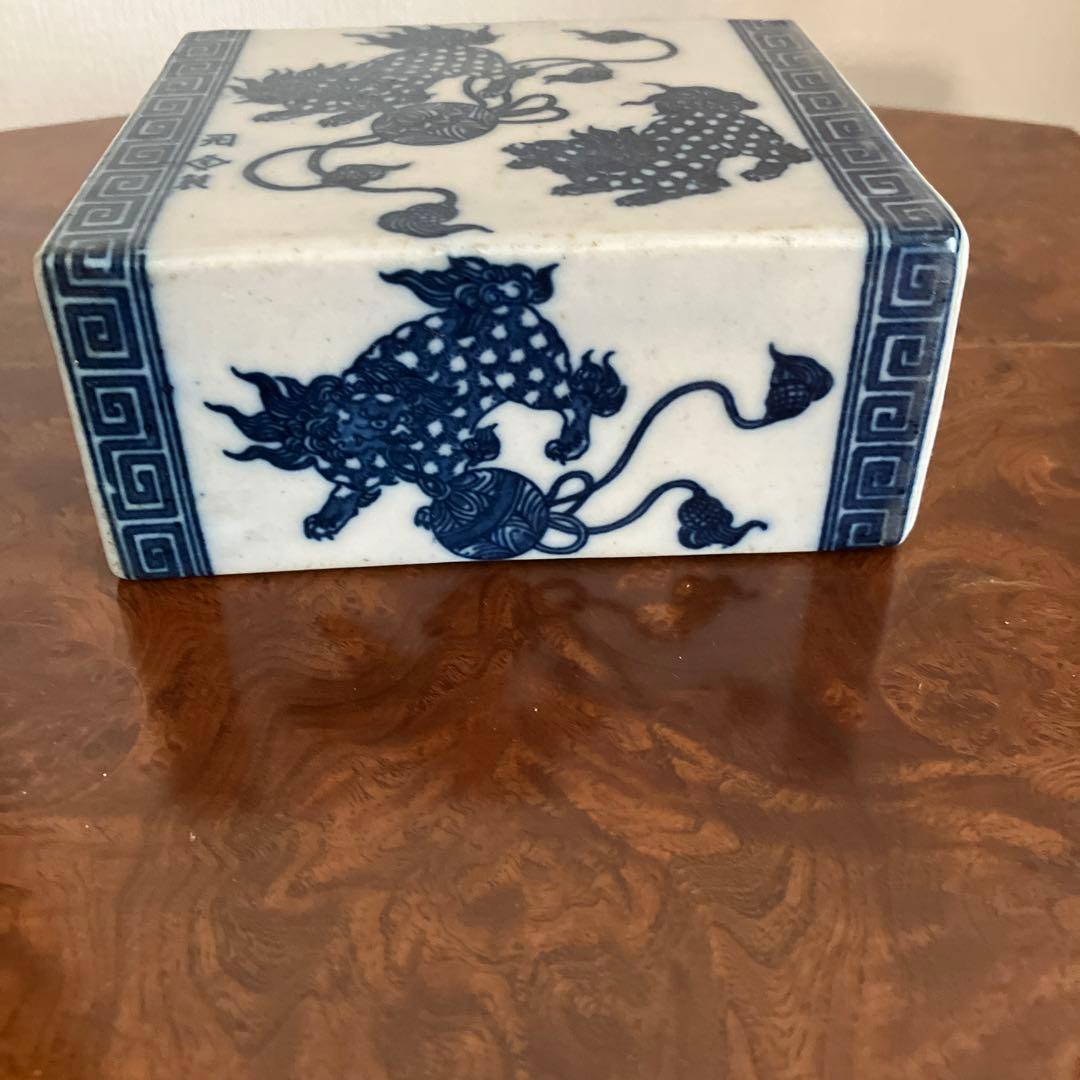 陶枕（トウチン）アンティーク　置物　中国古陶磁器