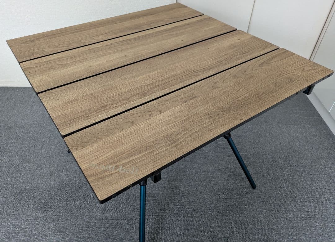 モンベル　マルチフォールディングテーブル　テーブルボード付き　オーク　（美中古）